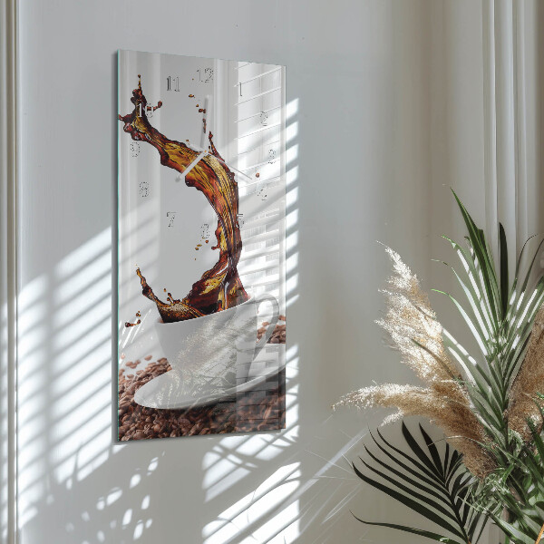 Reloj vertical Taza de café