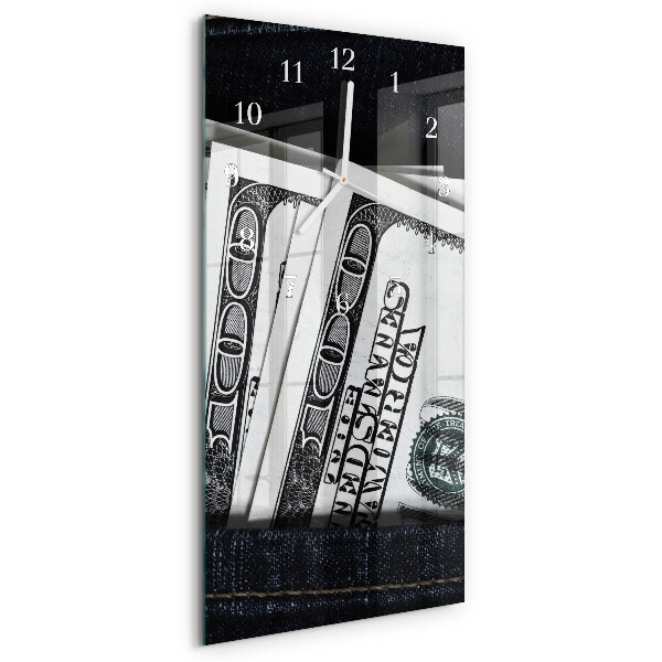 Reloj vertical billetes