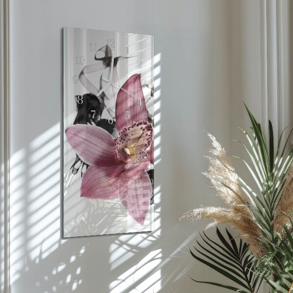Reloj vertical Orquídea