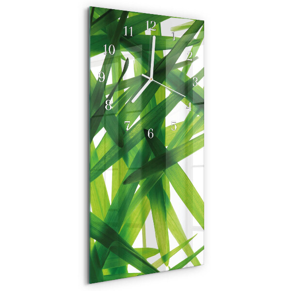 Reloj vertical hojas de plantas