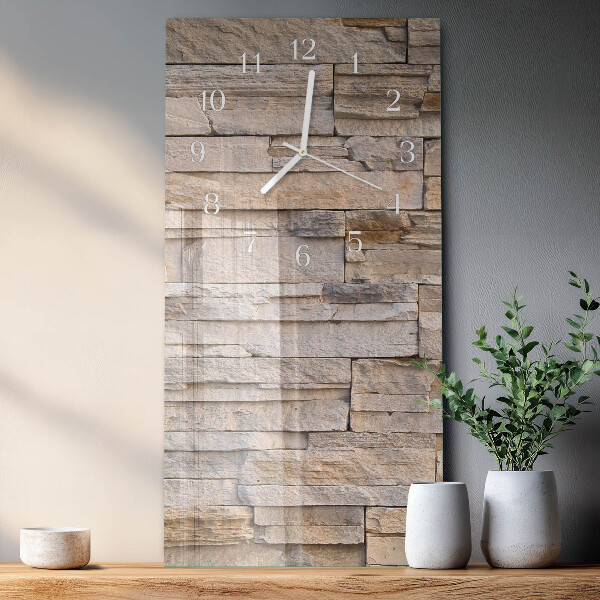 Reloj vertical Muro de piedra