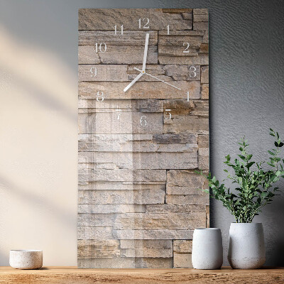 Reloj vertical Muro de piedra