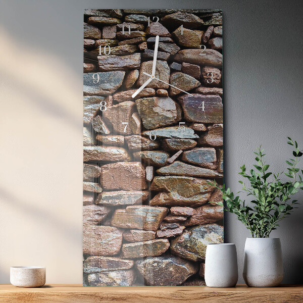 Reloj vertical Muro de piedra