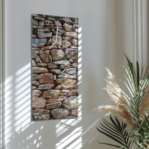 Reloj vertical Muro de piedra