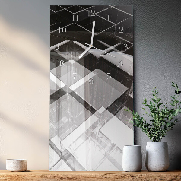 Reloj vertical Cubo de cristal
