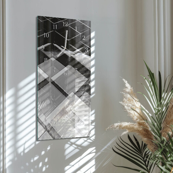 Reloj vertical Cubo de cristal