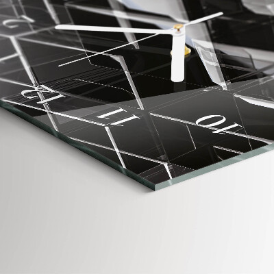 Reloj vertical Cubo de cristal