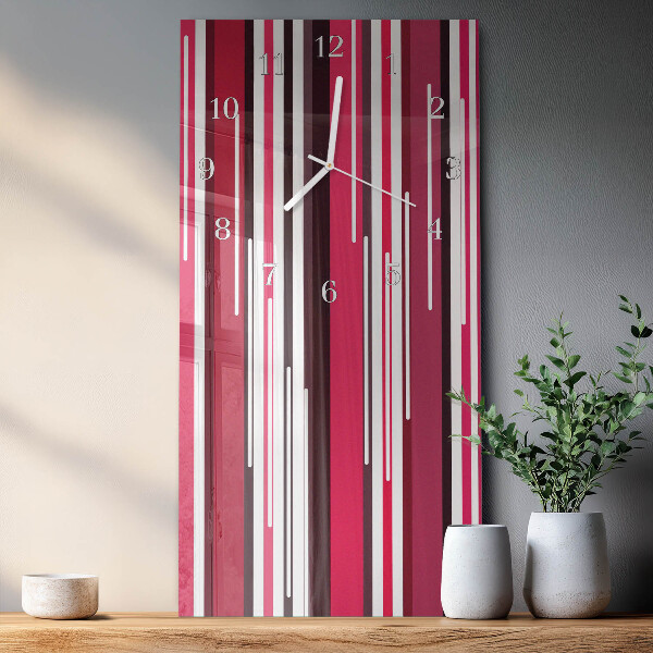 Reloj vertical rayas