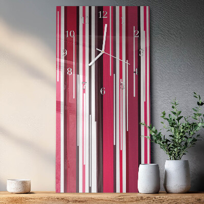 Reloj vertical rayas