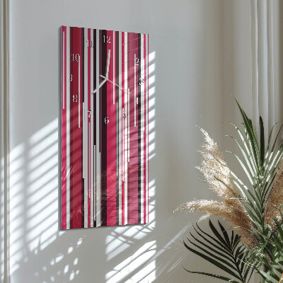 Reloj vertical rayas
