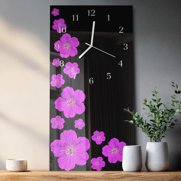Reloj vertical Flores