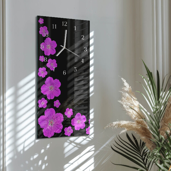 Reloj vertical Flores