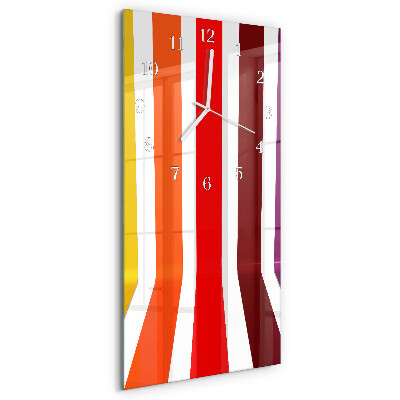 Reloj vertical rayas