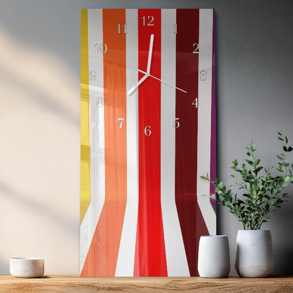 Reloj vertical rayas