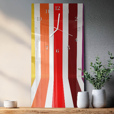 Reloj vertical rayas