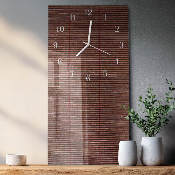 Reloj vertical Persianas de bambú