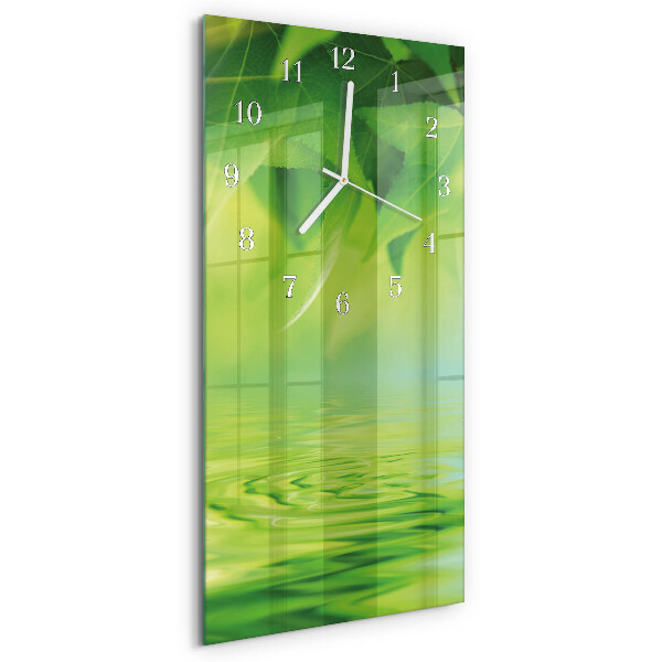 Reloj vertical Hojas