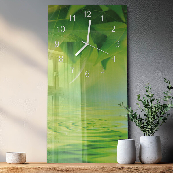 Reloj vertical Hojas