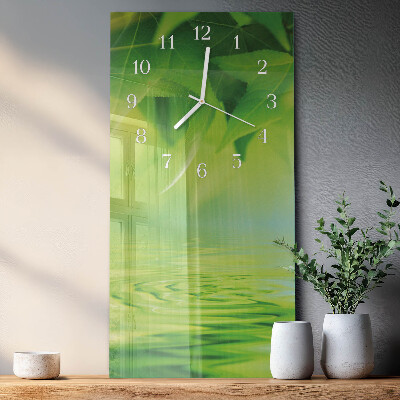 Reloj vertical Hojas