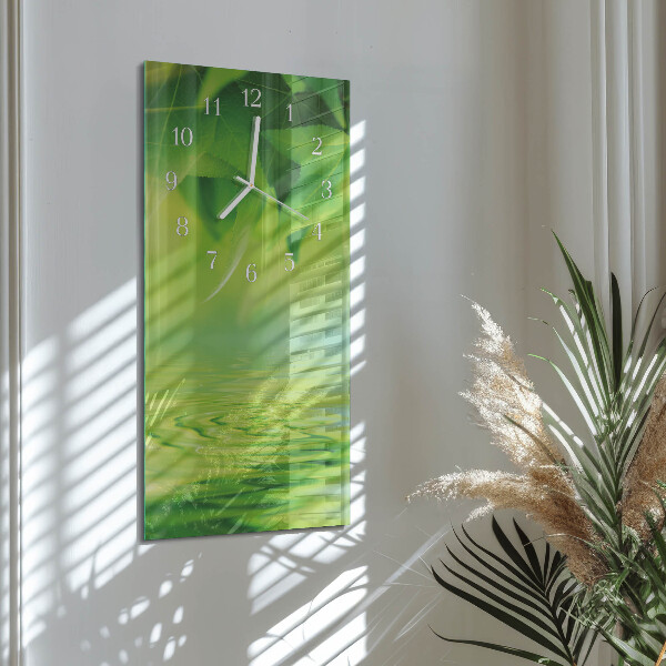 Reloj vertical Hojas