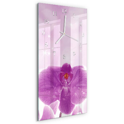 Reloj vertical Orquídea