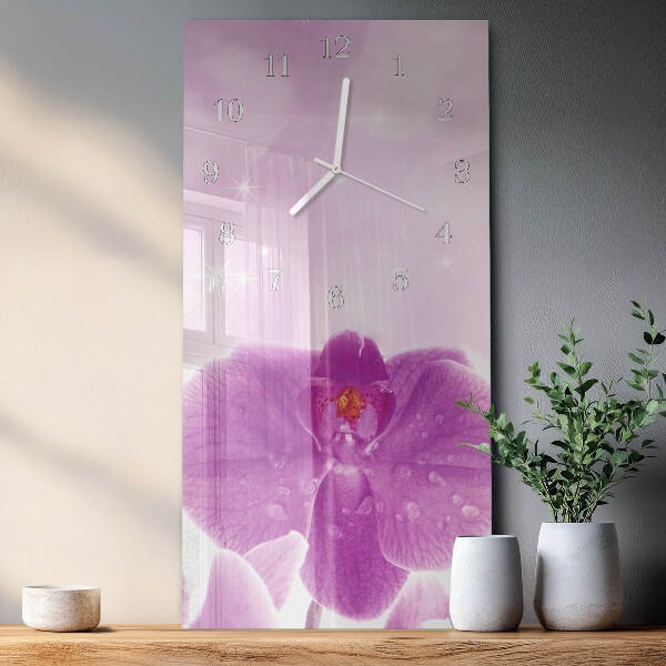 Reloj vertical Orquídea