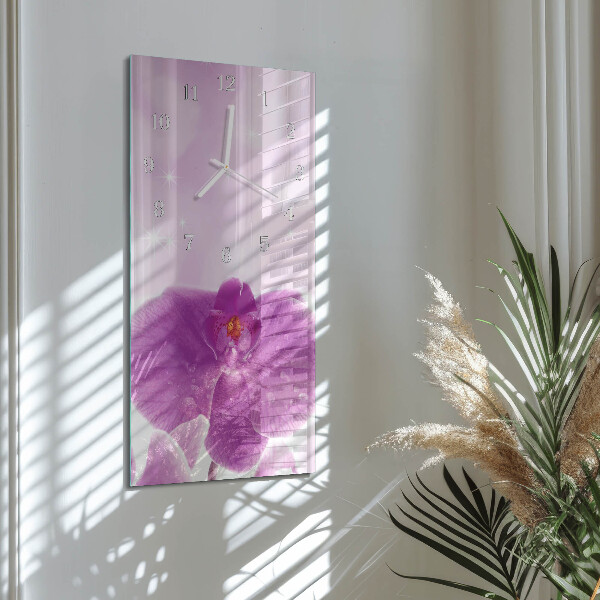 Reloj vertical Orquídea