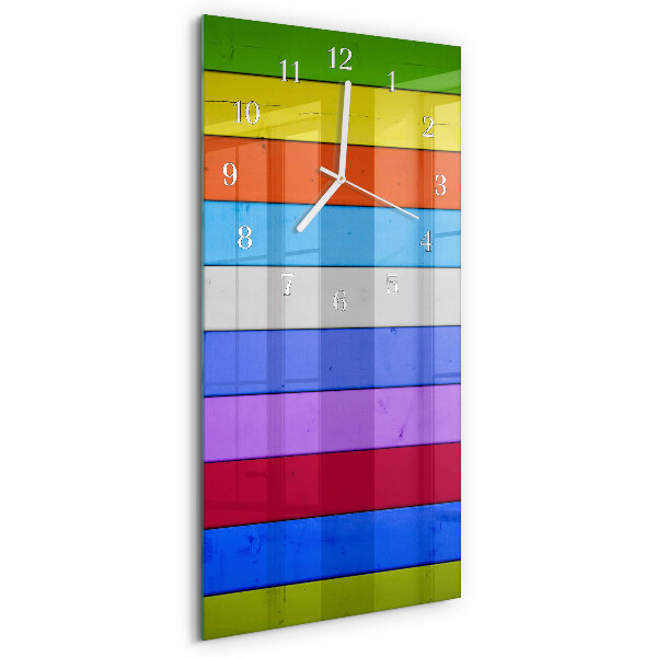 Reloj vertical rayas