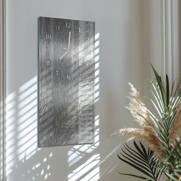 Reloj vertical Acero