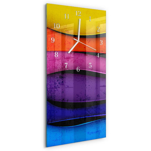 Reloj vertical Rayas de colores