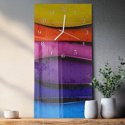 Reloj vertical Rayas de colores