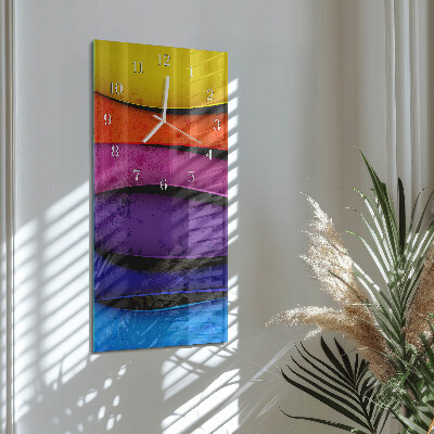 Reloj vertical Rayas de colores