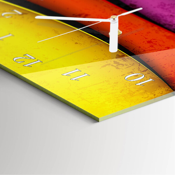 Reloj vertical Rayas de colores