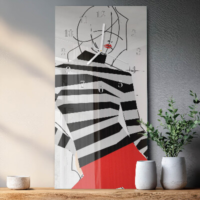 Reloj vertical Mujer blanca