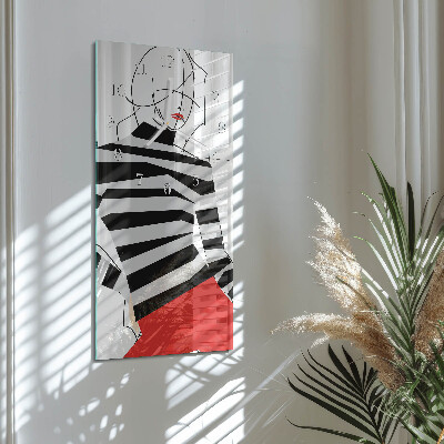 Reloj vertical Mujer blanca