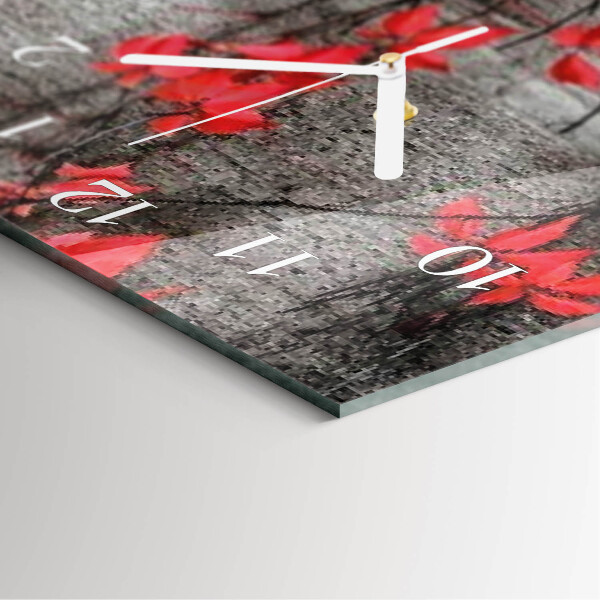 Reloj vertical Flores