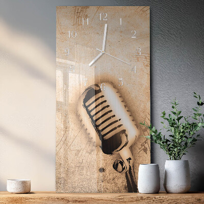 Reloj vertical Micrófono