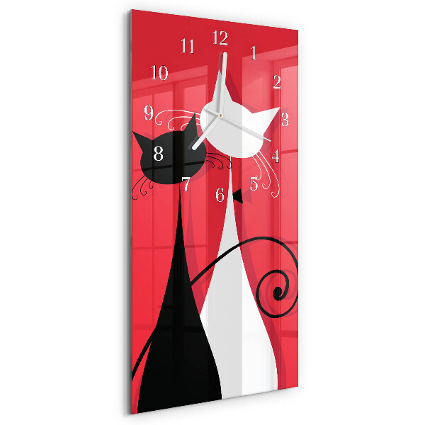 Reloj vertical Gatos