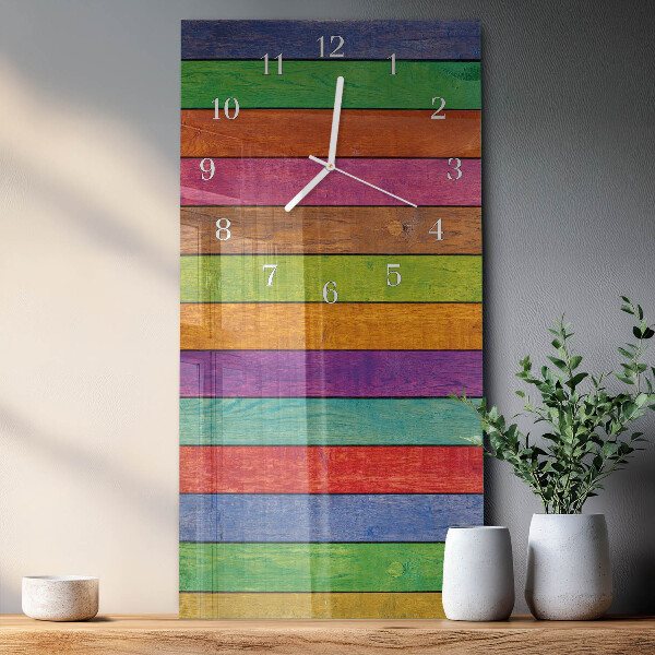 Reloj vertical rayas