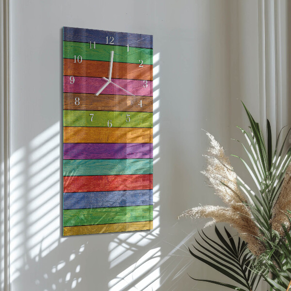 Reloj vertical rayas