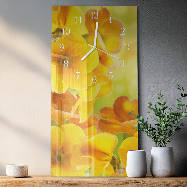 Reloj vertical Flores