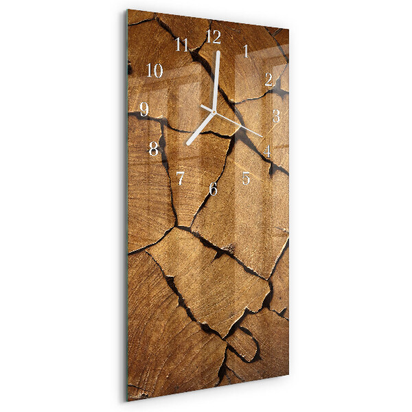 Reloj vertical Patrón de madera
