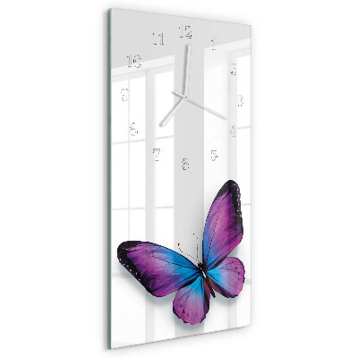 Reloj vertical mariposas