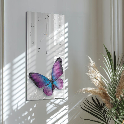 Reloj vertical mariposas