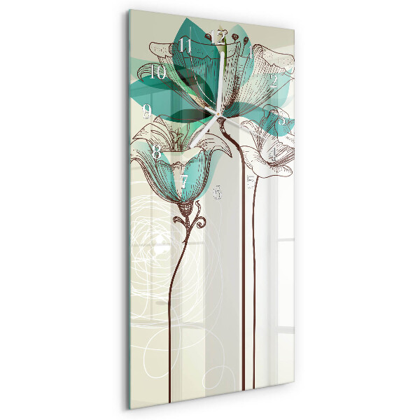 Reloj vertical Flor