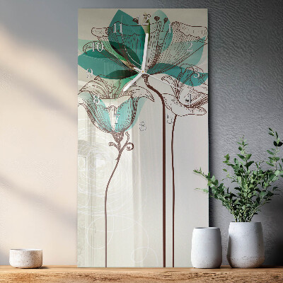 Reloj vertical Flor