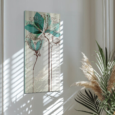 Reloj vertical Flor