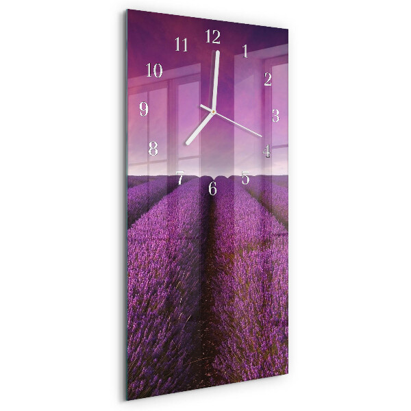 Reloj vertical Campo de lavanda