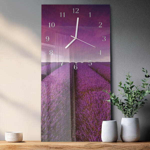 Reloj vertical Campo de lavanda