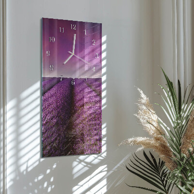 Reloj vertical Campo de lavanda